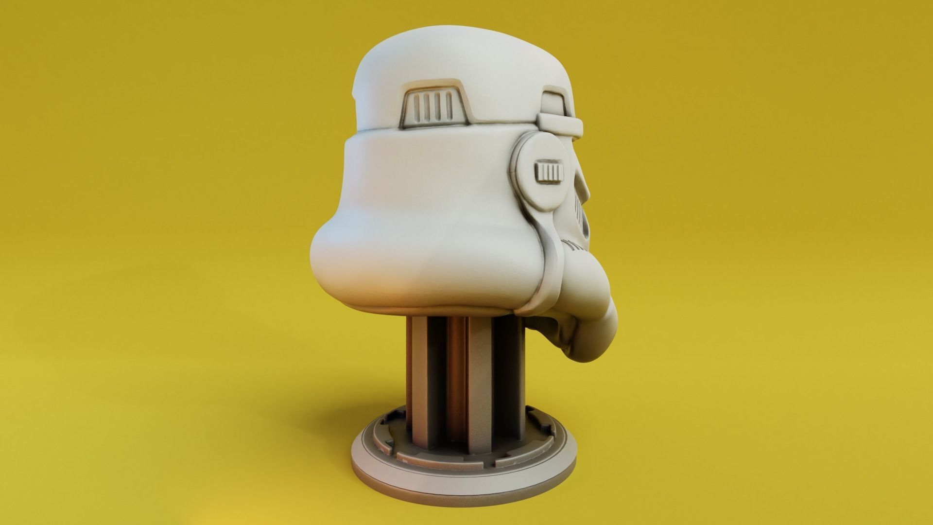 Stormtrooper Bust 3D Print 3D print model_4