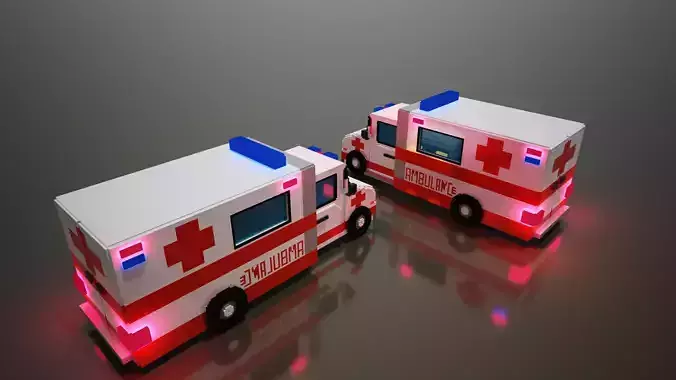 Voxel Ambulance design 