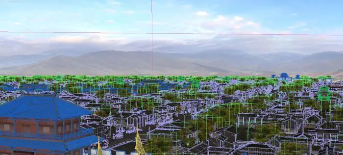 City scenes of Han Dynasty in China 3D model