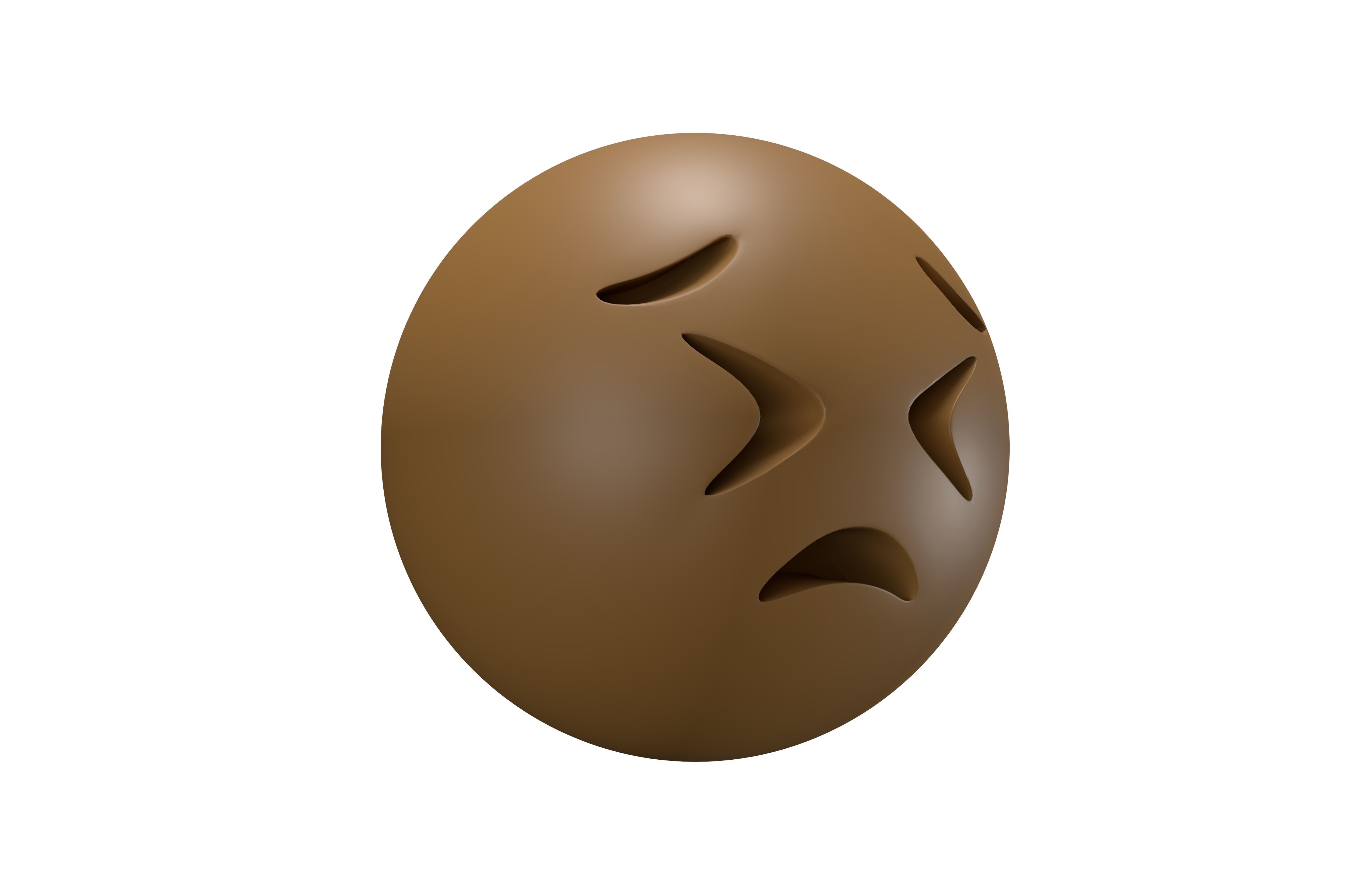 Persevering Face 03 Low-poly 3D model_2