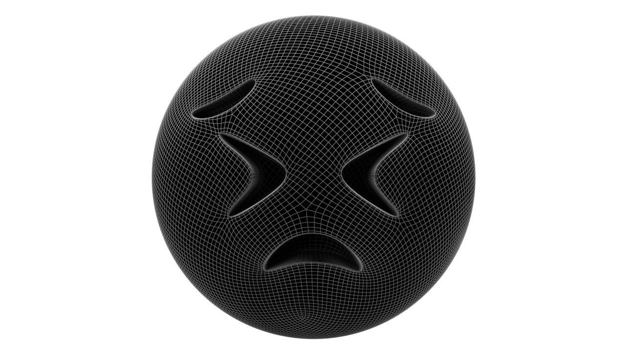 Persevering Face 03 Low-poly 3D model_6