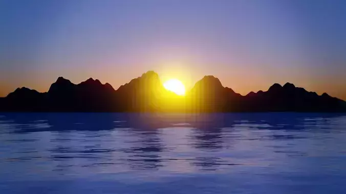 sunset animation
