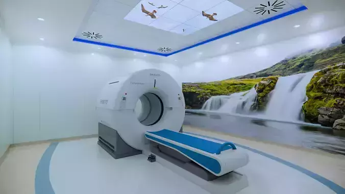 MRI Procedure Room - Medical Operating Room 3D model