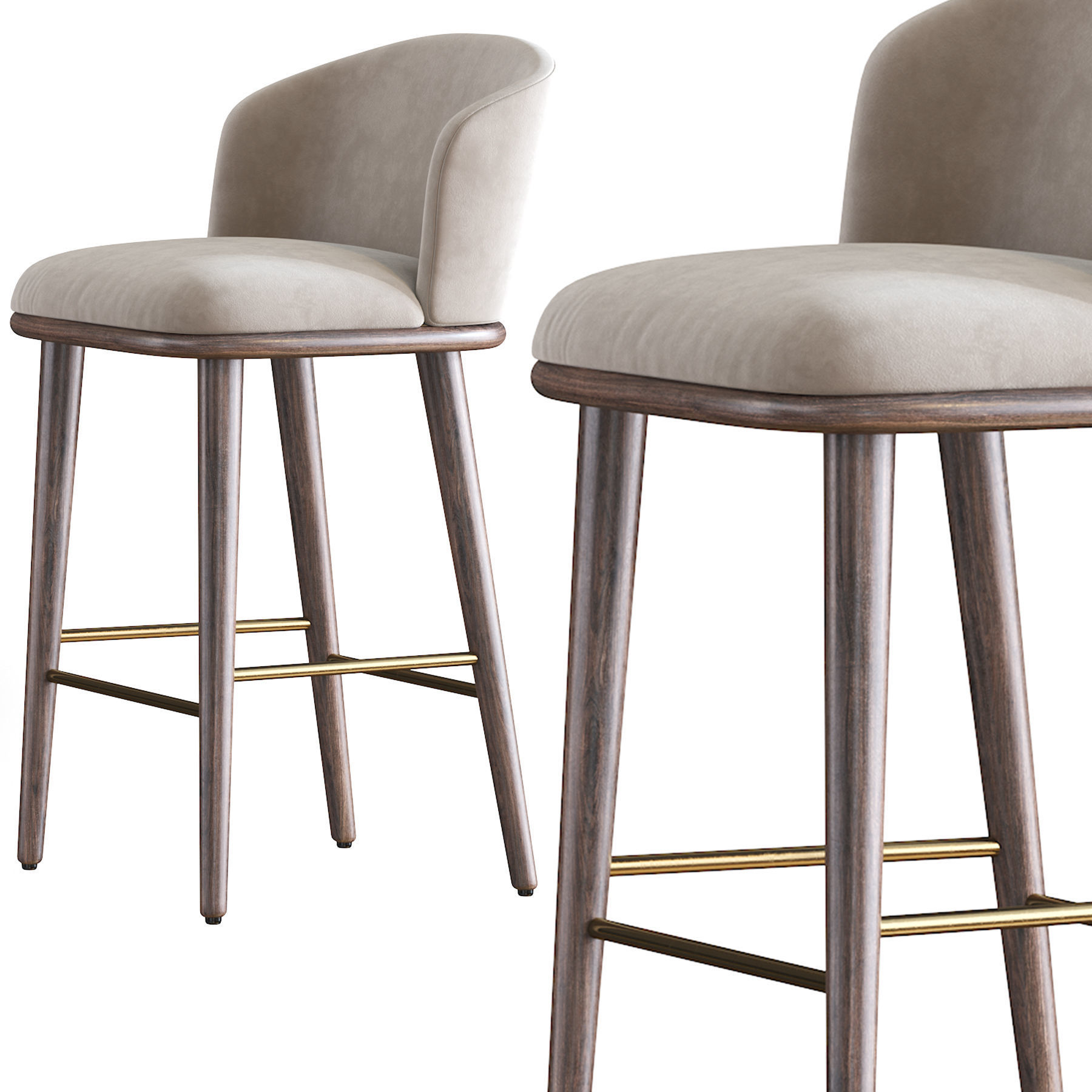 Aarven Bar Stool 3D model_9
