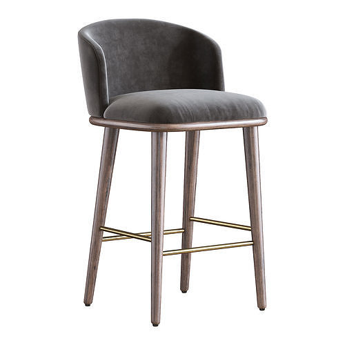 Aarven Bar Stool 3D model 3