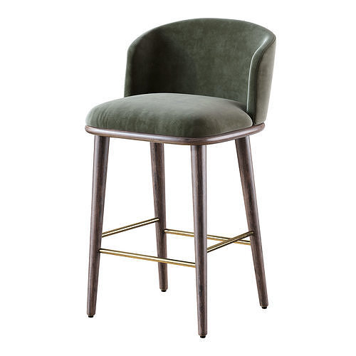 Aarven Bar Stool 3D model 2