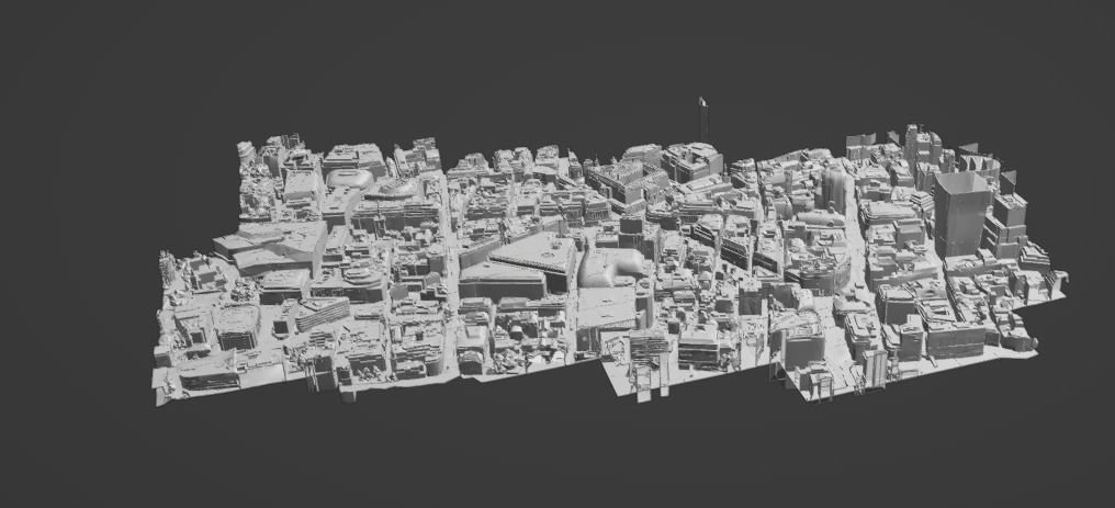 Downtown Low-poly 3D model city of london Low-poly 3D model_5