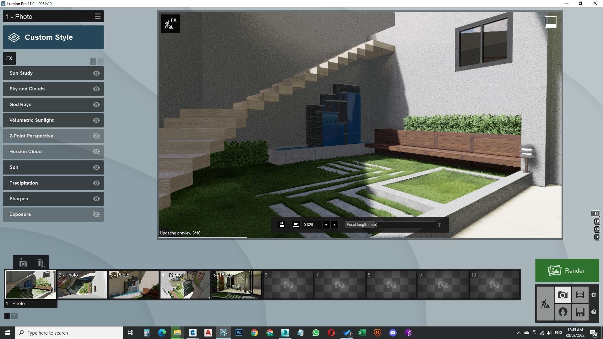 Small garden inside house sketchup model 3D model_24