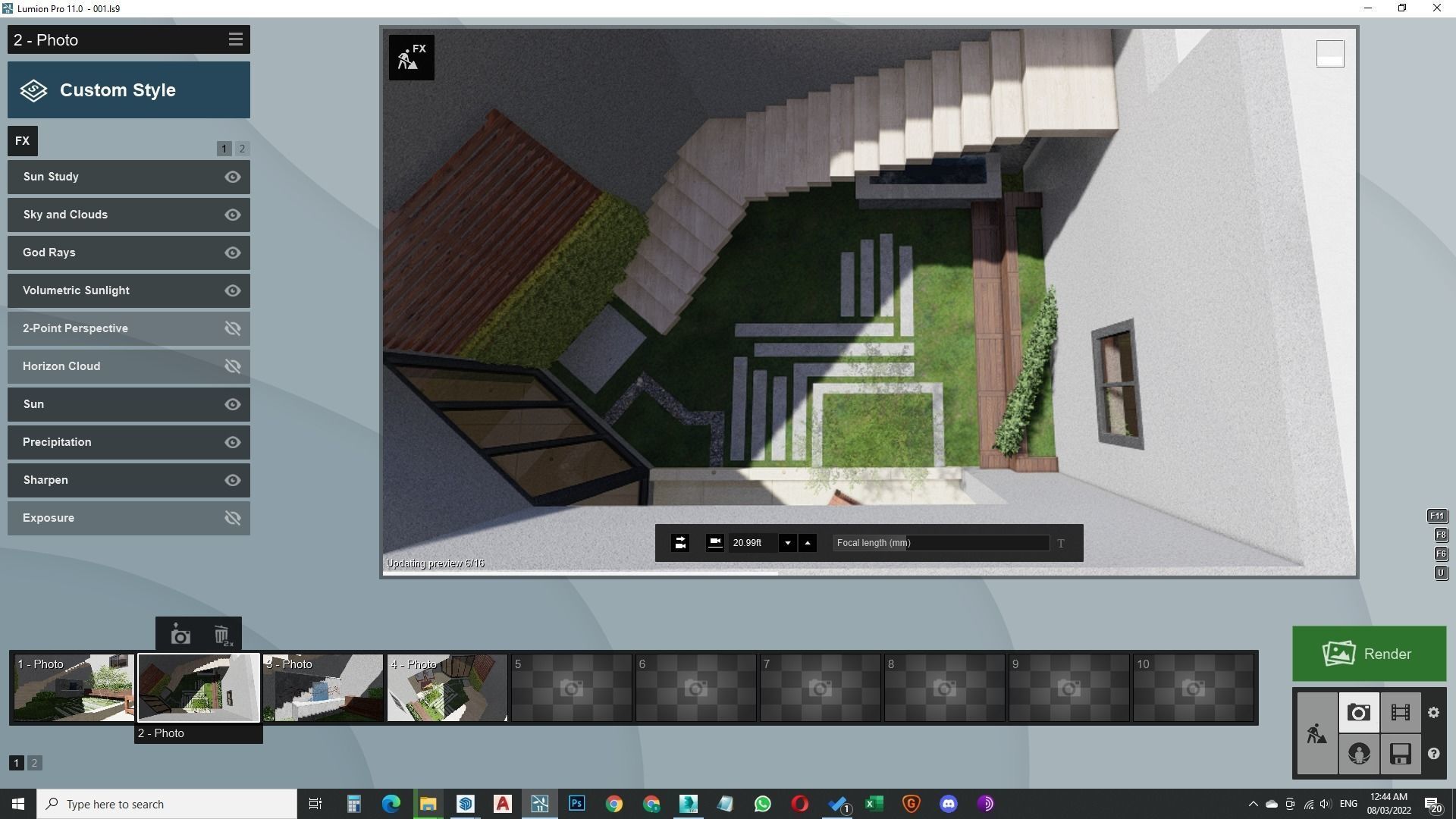 Small garden inside house sketchup model 3D model_22