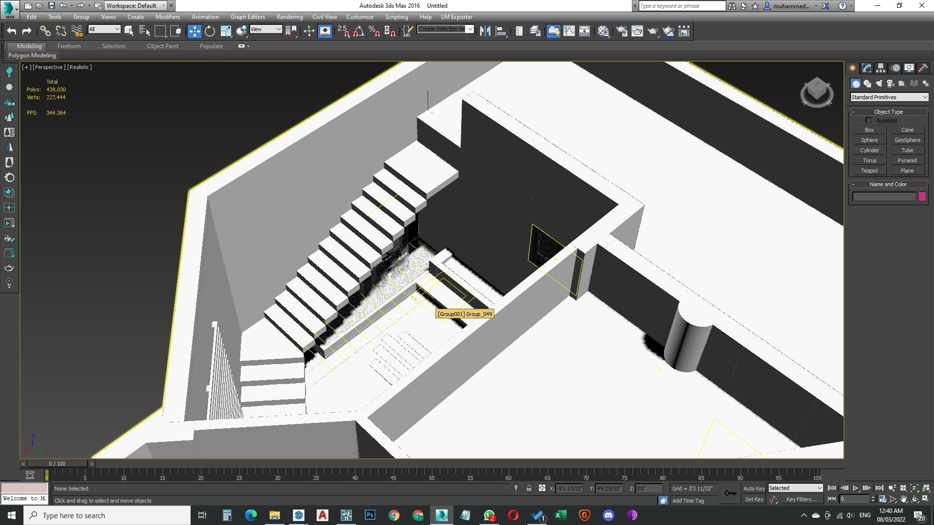 Small garden inside house sketchup model 3D model_19