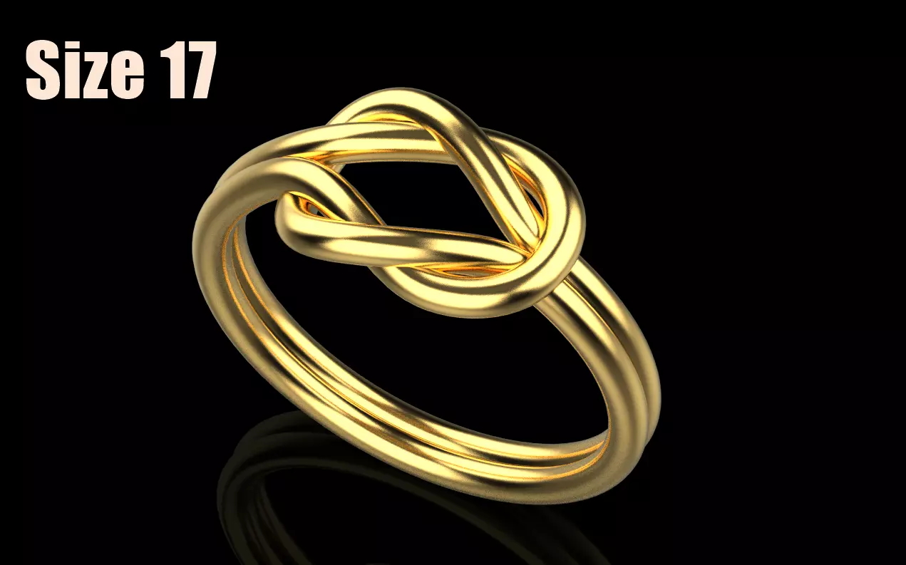 Knot Ring 3dmodel 3D print model 216 3D print model_0
