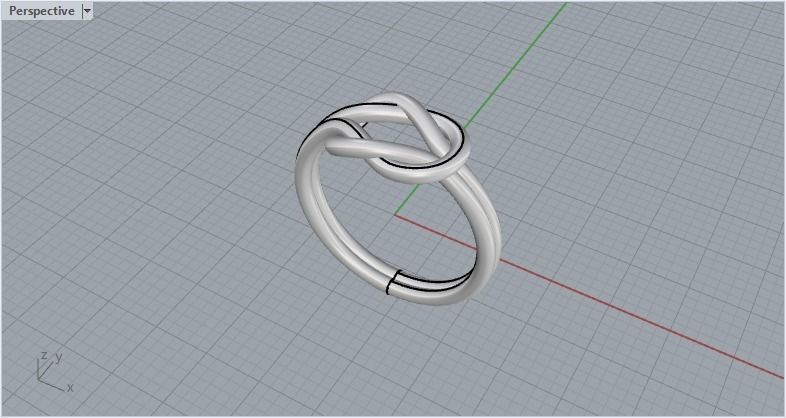 Knot Ring 3dmodel 3D print model 216 3D print model_9
