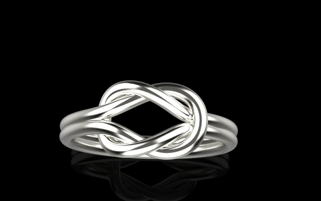 Knot Ring 3dmodel 3D print model 216 3D print model_1