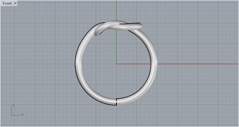 Knot Ring 3dmodel 3D print model 216 3D print model_11
