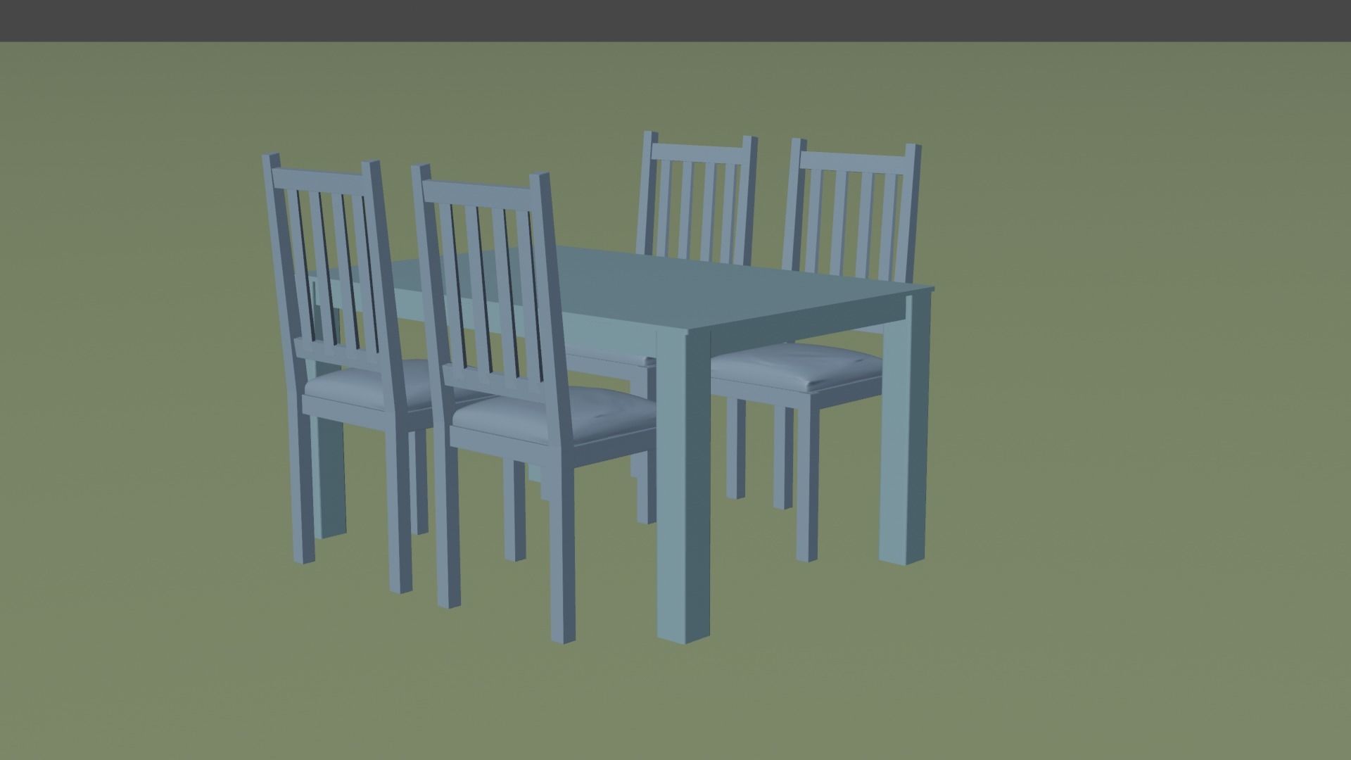 dining table 3D model_3
