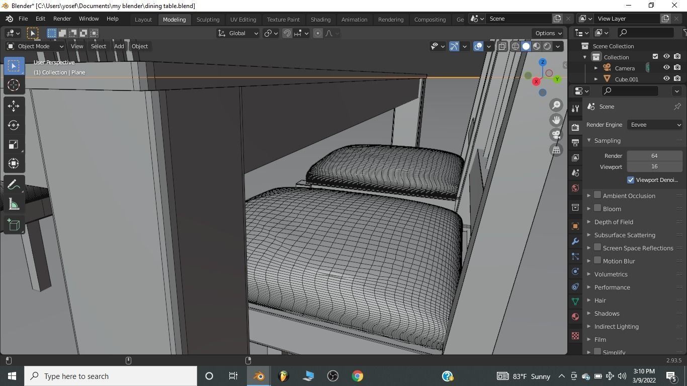 dining table 3D model_1