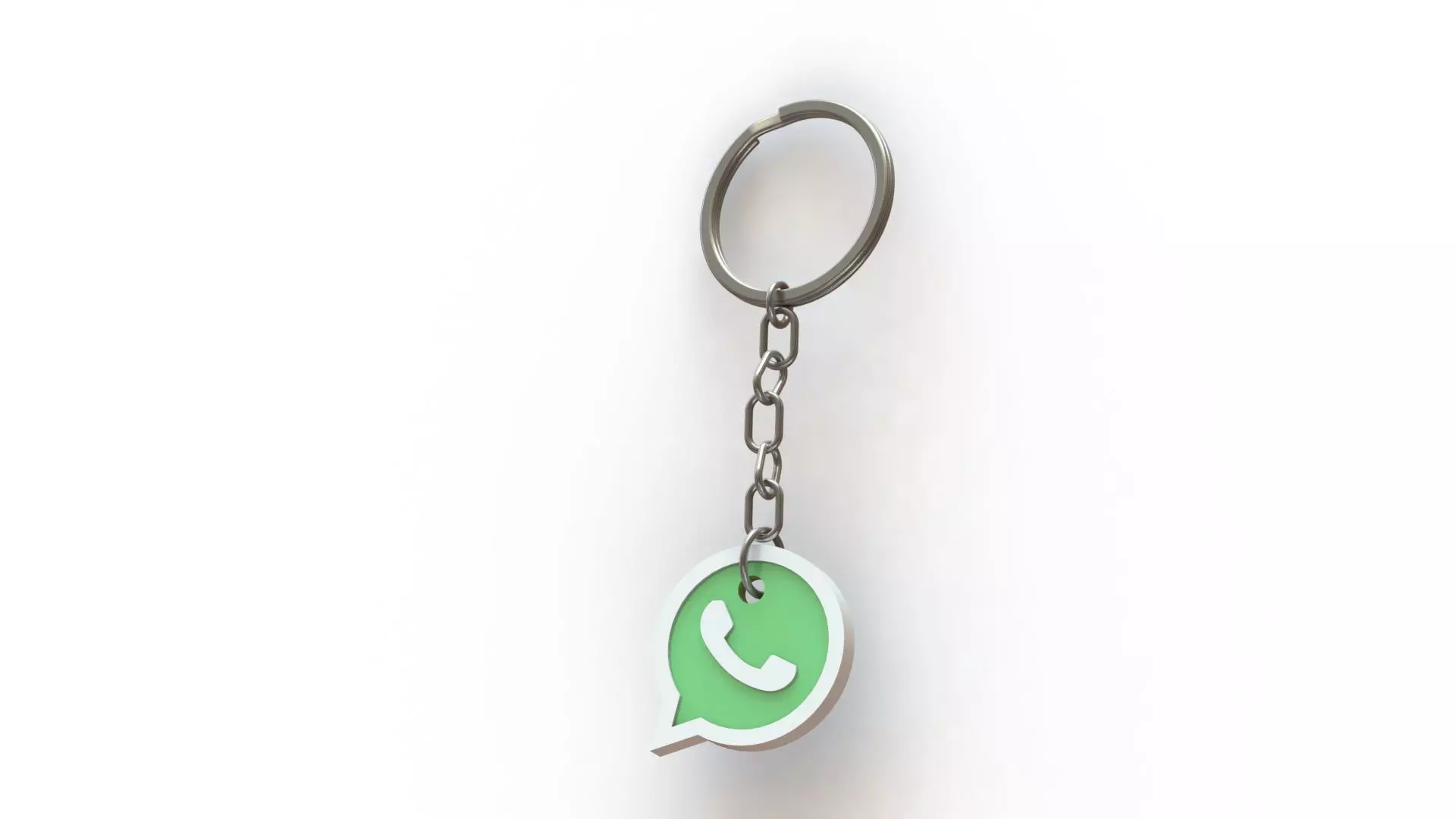 WhatsApp keychain 3D print model