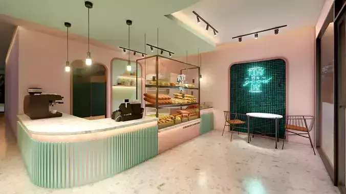 BAKERY INTERIOR 3D print model