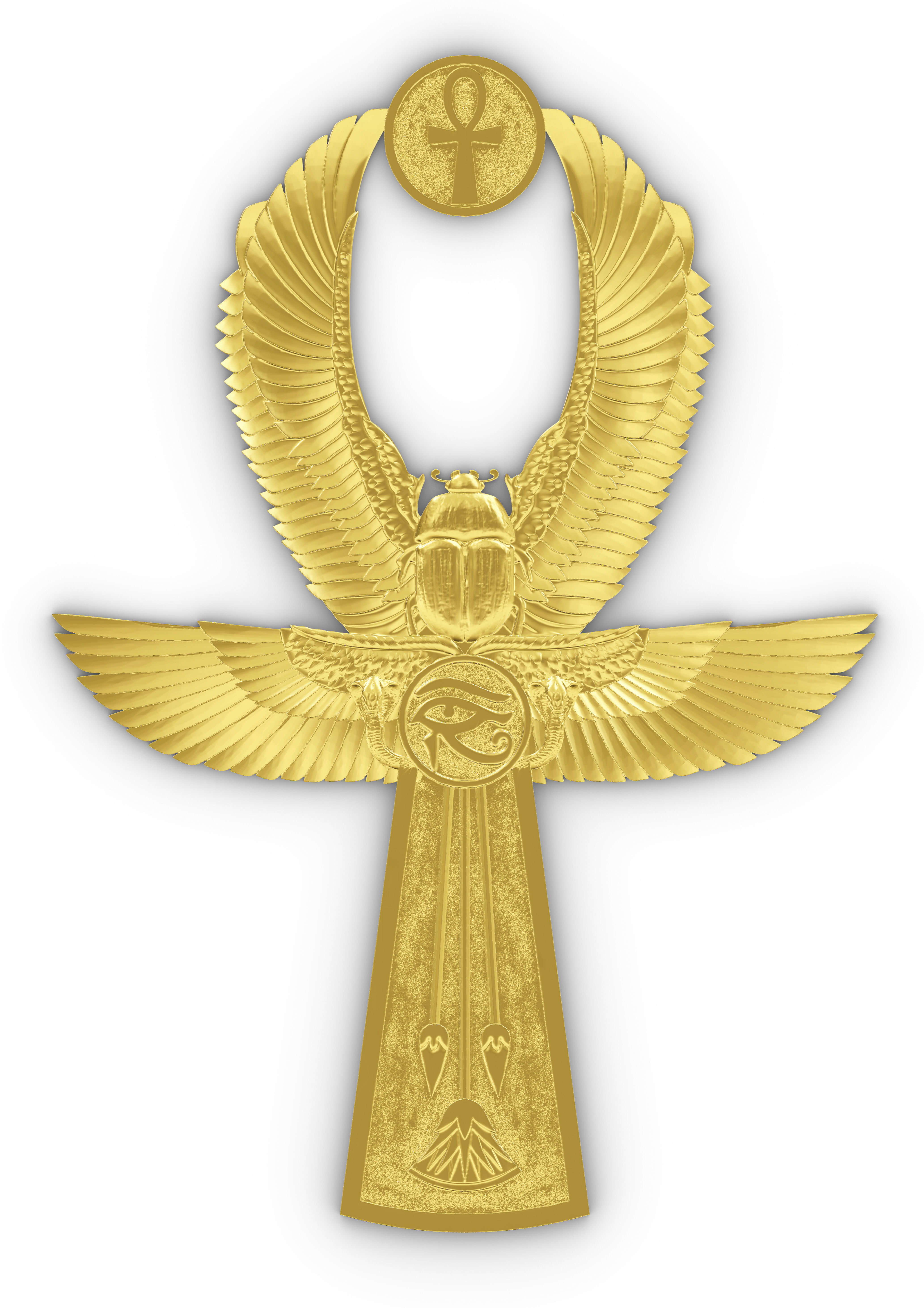 ANKH SCARAB WING 3D print model_1