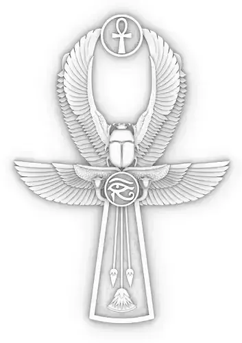 ANKH SCARAB WING 3D print model