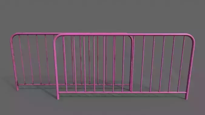 PBR Pedestrian Guard Rail Pink V1