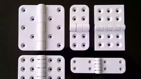Hinges plastic with holes 3D print model