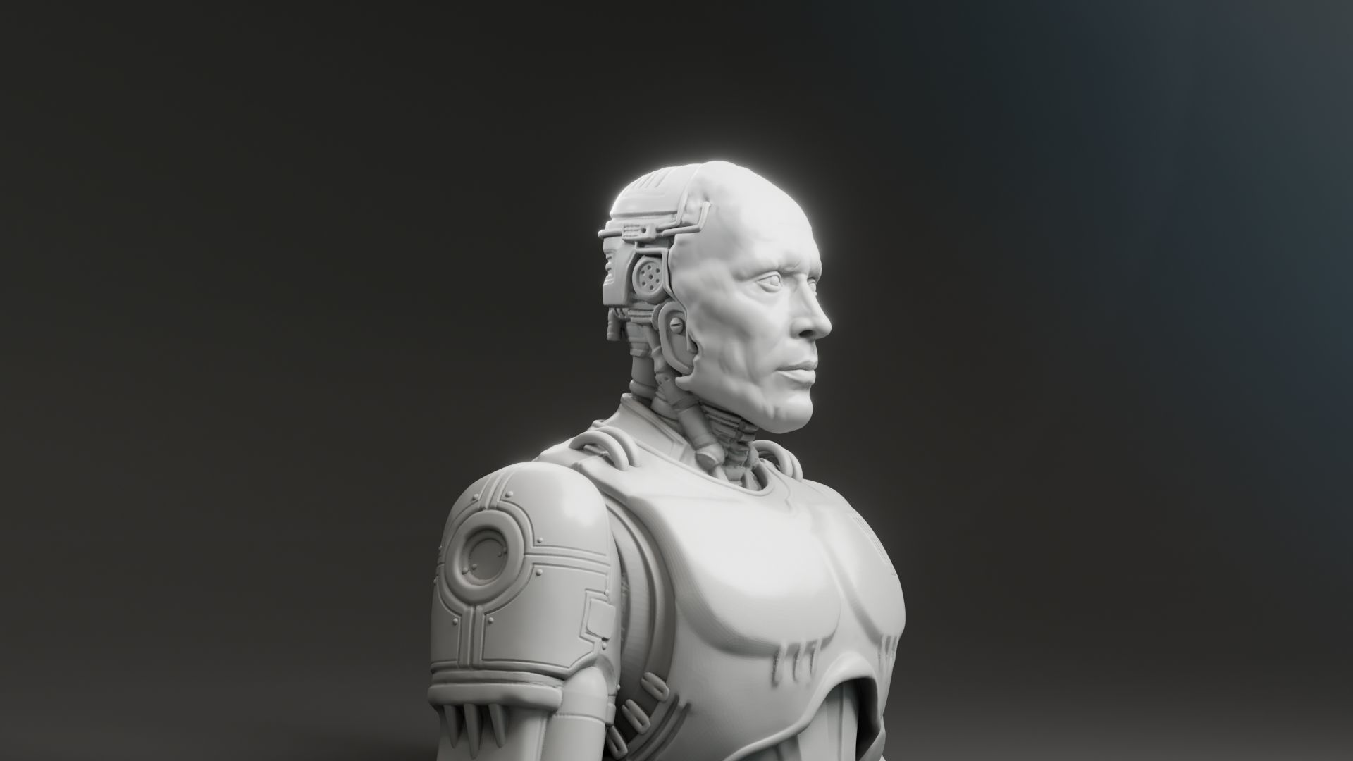 Peter Weller - Alex Murphy - Robocop 3D print model_3
