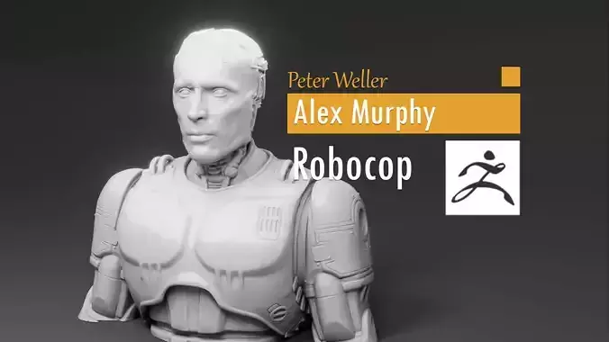Peter Weller - Alex Murphy - Robocop 3D print model