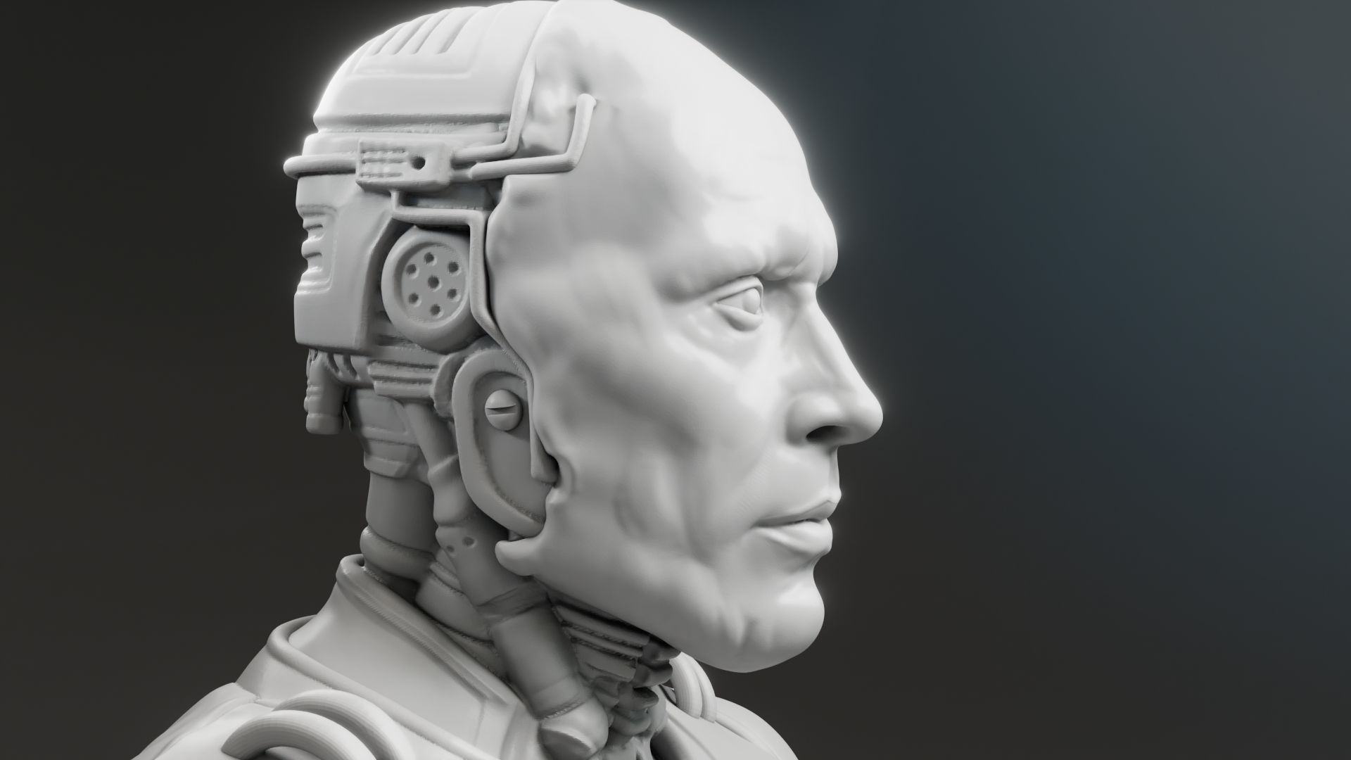 Peter Weller - Alex Murphy - Robocop 3D print model_13