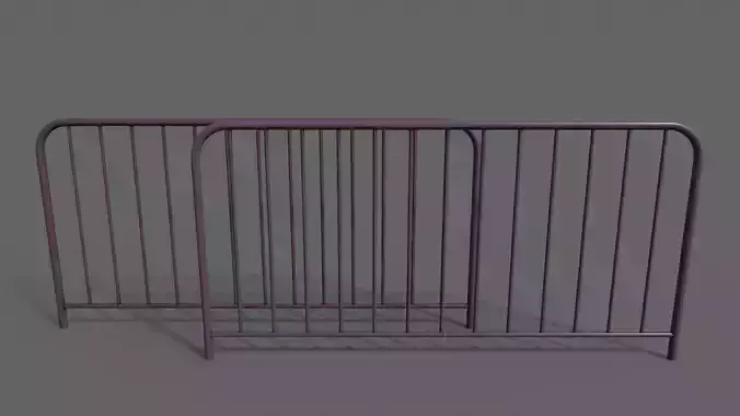 PBR Pedestrian Guard Rail Purple V1