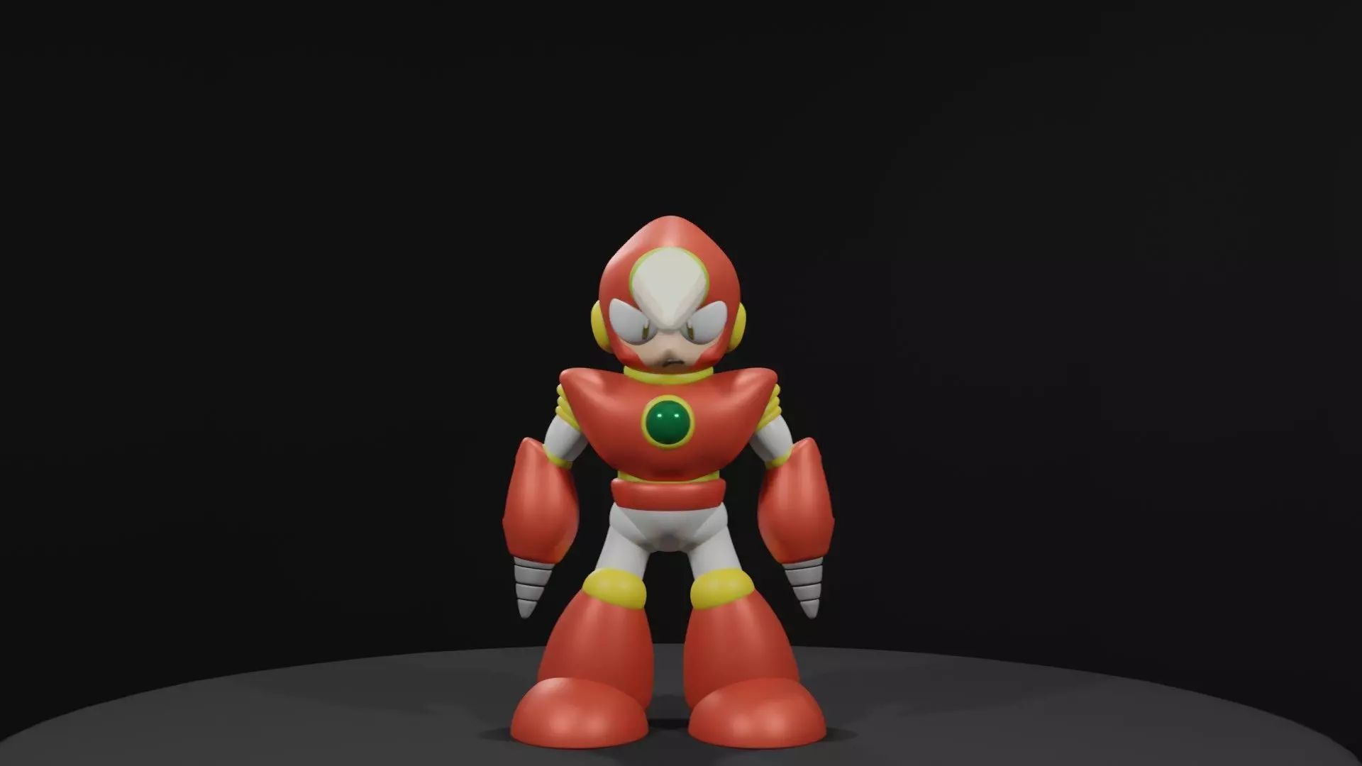 Crashman robot Low-poly 3D model