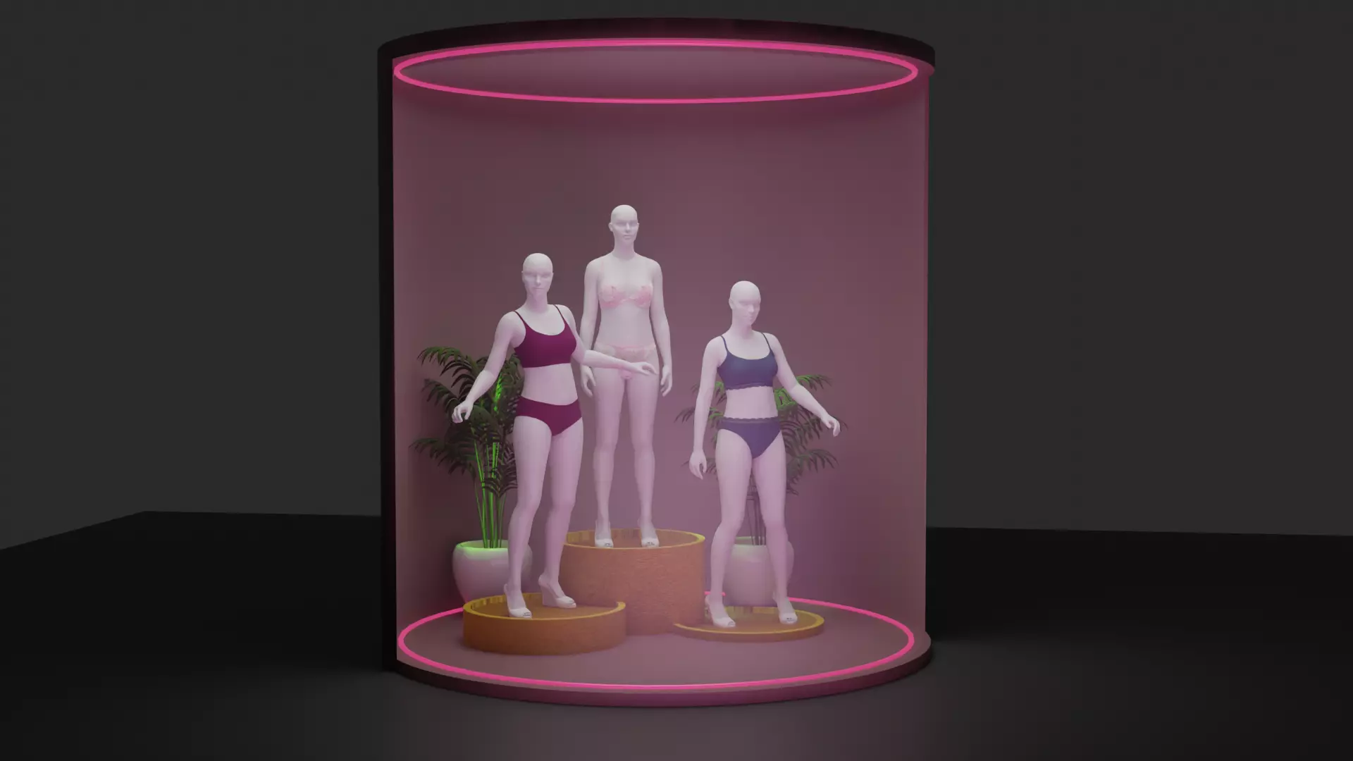 Mannequin Display 3D model