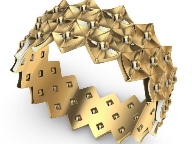 10 models designer rings stl verified 3D print model_32