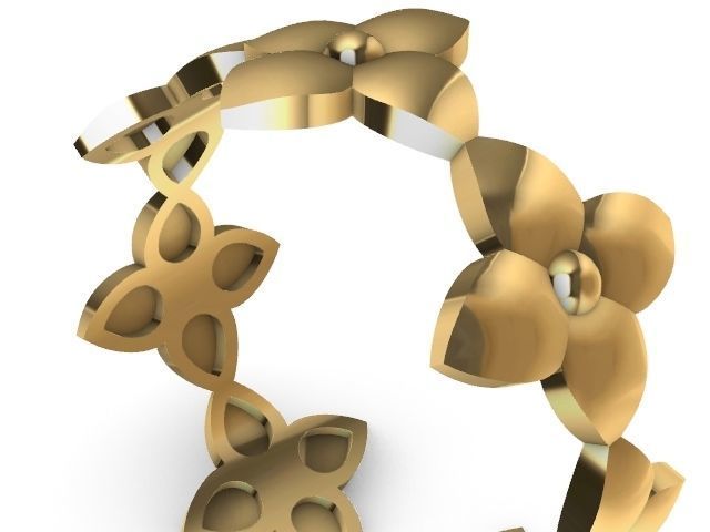 10 flower ring stl verified  3D print model_7