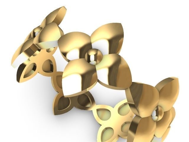 10 flower ring stl verified  3D print model_6