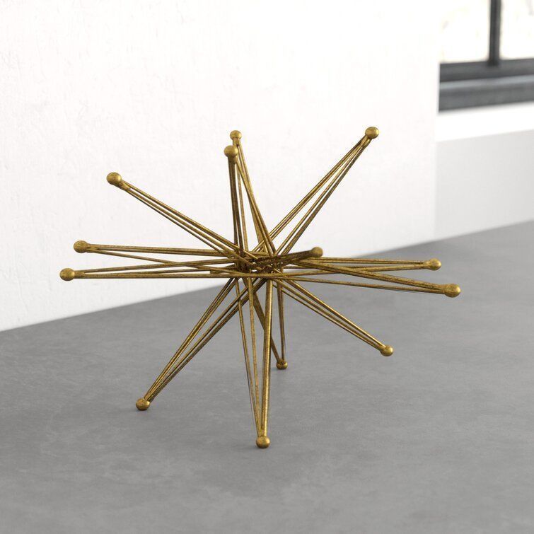 Wire Exploding Star Sculpture 3D model_10