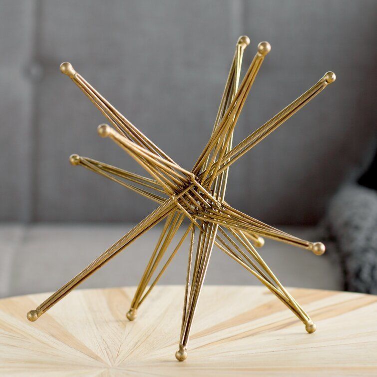 Wire Exploding Star Sculpture 3D model_14