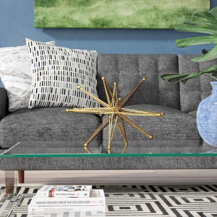 Wire Exploding Star Sculpture 3D model_1