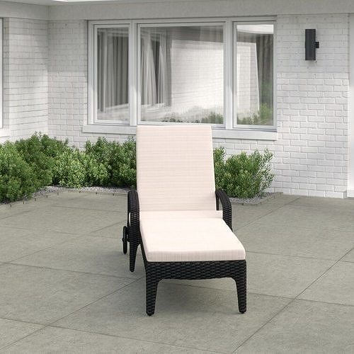 Chan Long Reclining Single Chaise  3D model 7