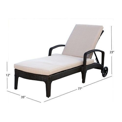 Chan Long Reclining Single Chaise  3D model 2