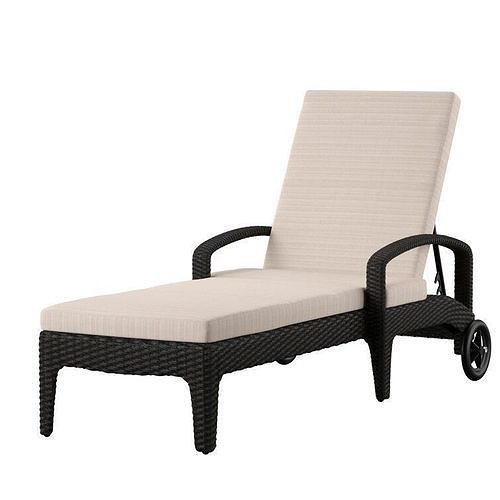 Chan Long Reclining Single Chaise  3D model 3