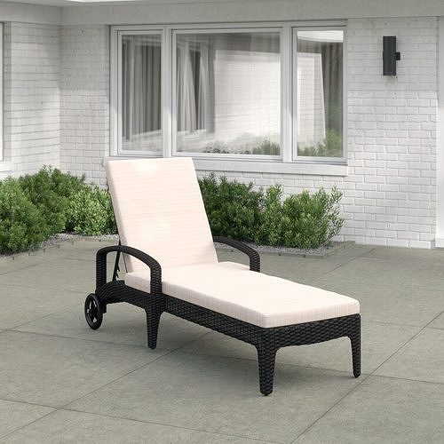 Chan Long Reclining Single Chaise  3D model 4