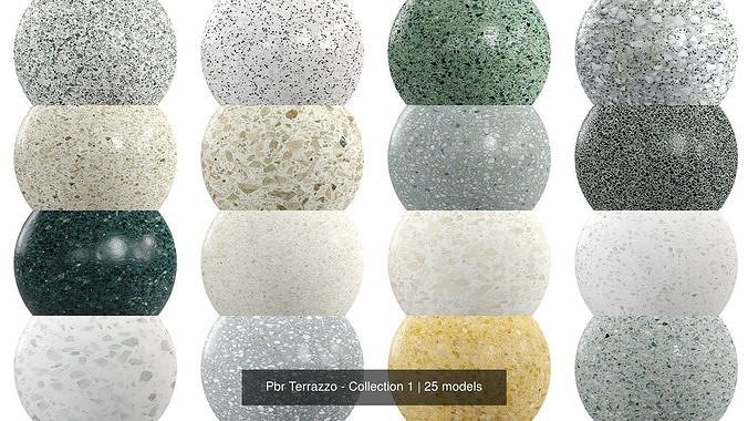 25 Pbr Terrazzo - Collection 1 Texture