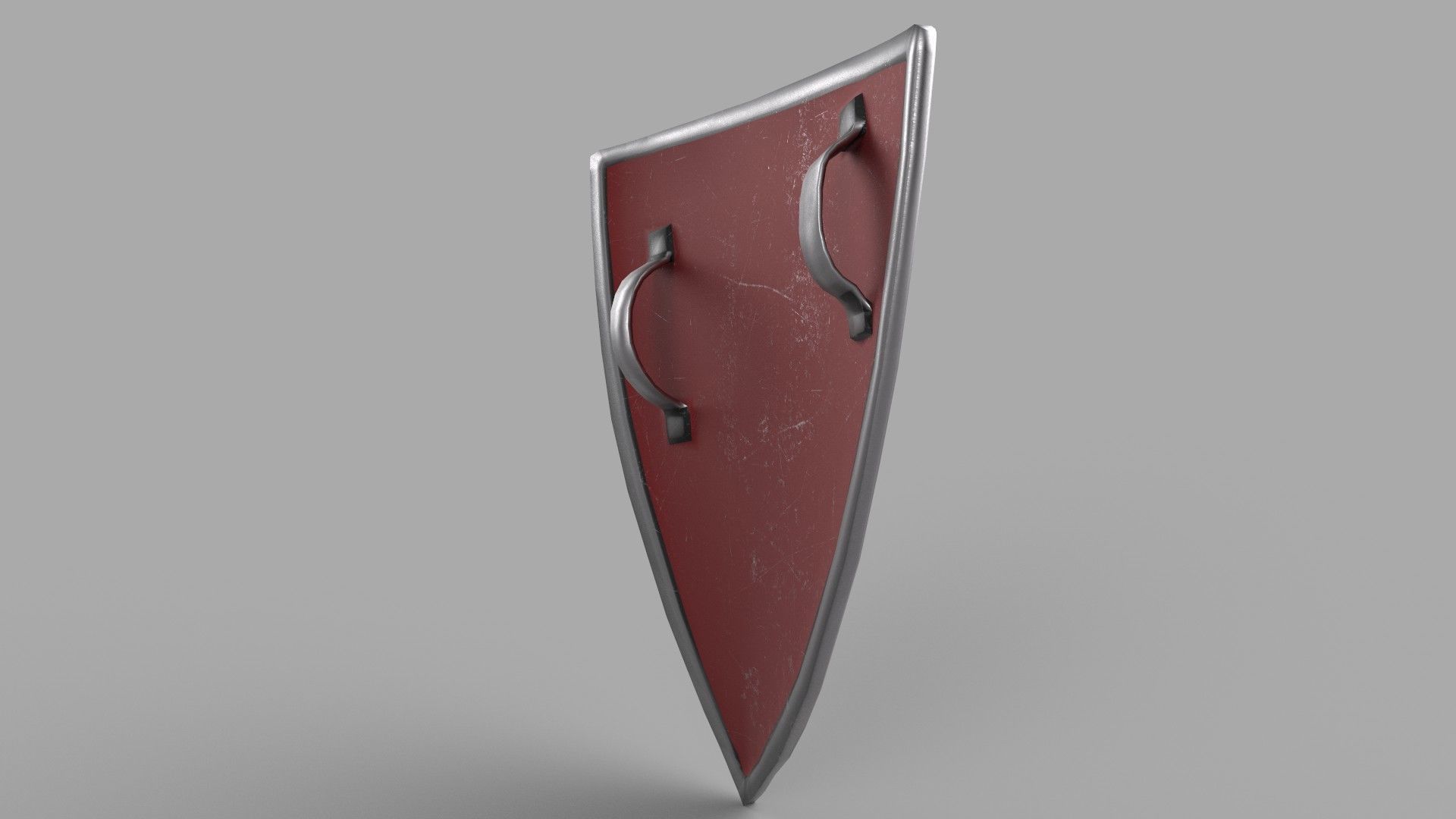 Shield surfboard Low-poly 3D model_3
