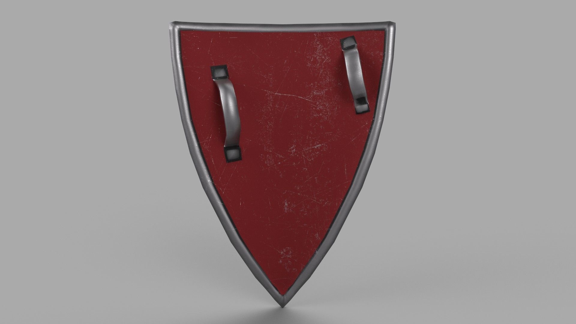 Shield surfboard Low-poly 3D model_2