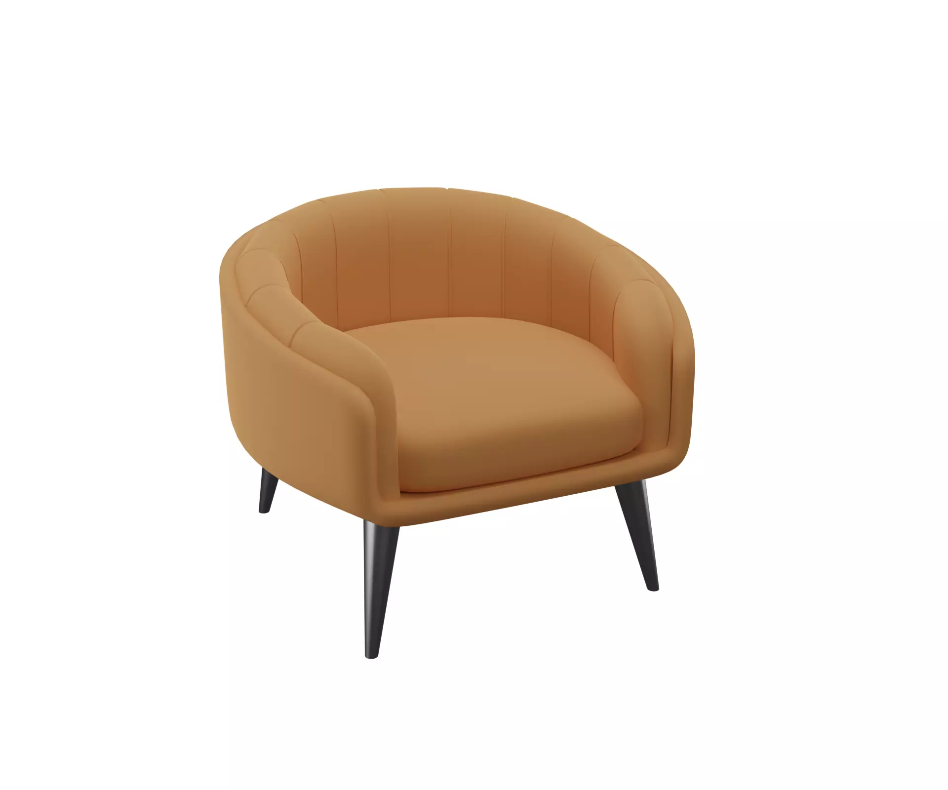 ARMCHAIR orange chair with legs Free 3D model