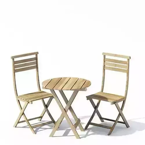 Garden Two Piece Chair With Table