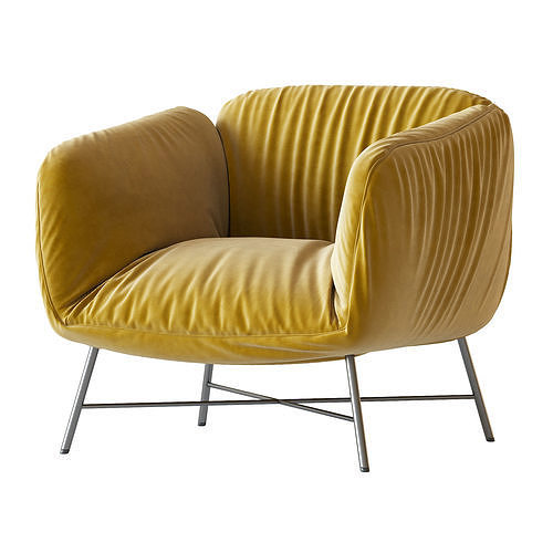 Jolie My Home Collection Armchair 3D model 2