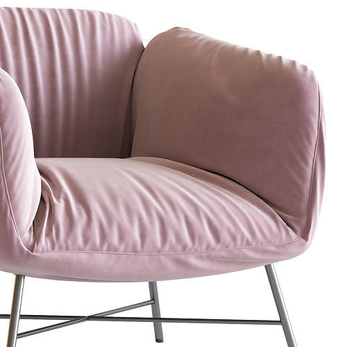 Jolie My Home Collection Armchair 3D model 7