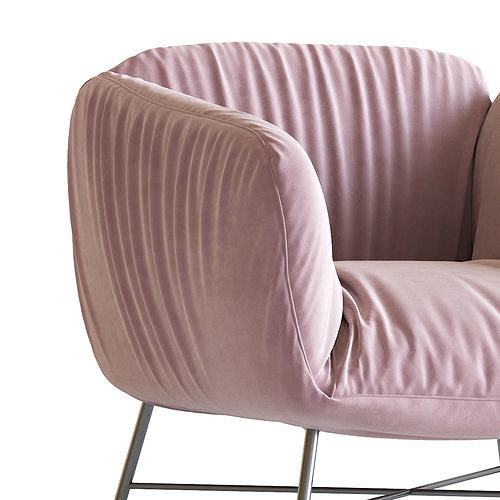Jolie My Home Collection Armchair 3D model 6